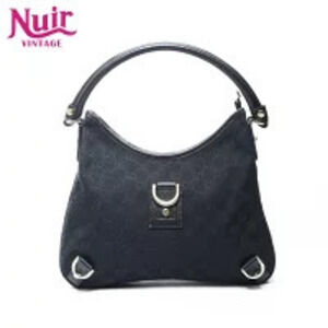 Gucci GG Canvas Abbey Shoulder Bag Black